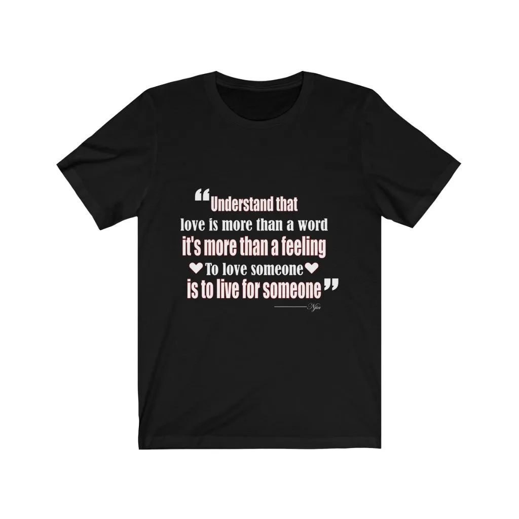 Love, Women's Black Tee