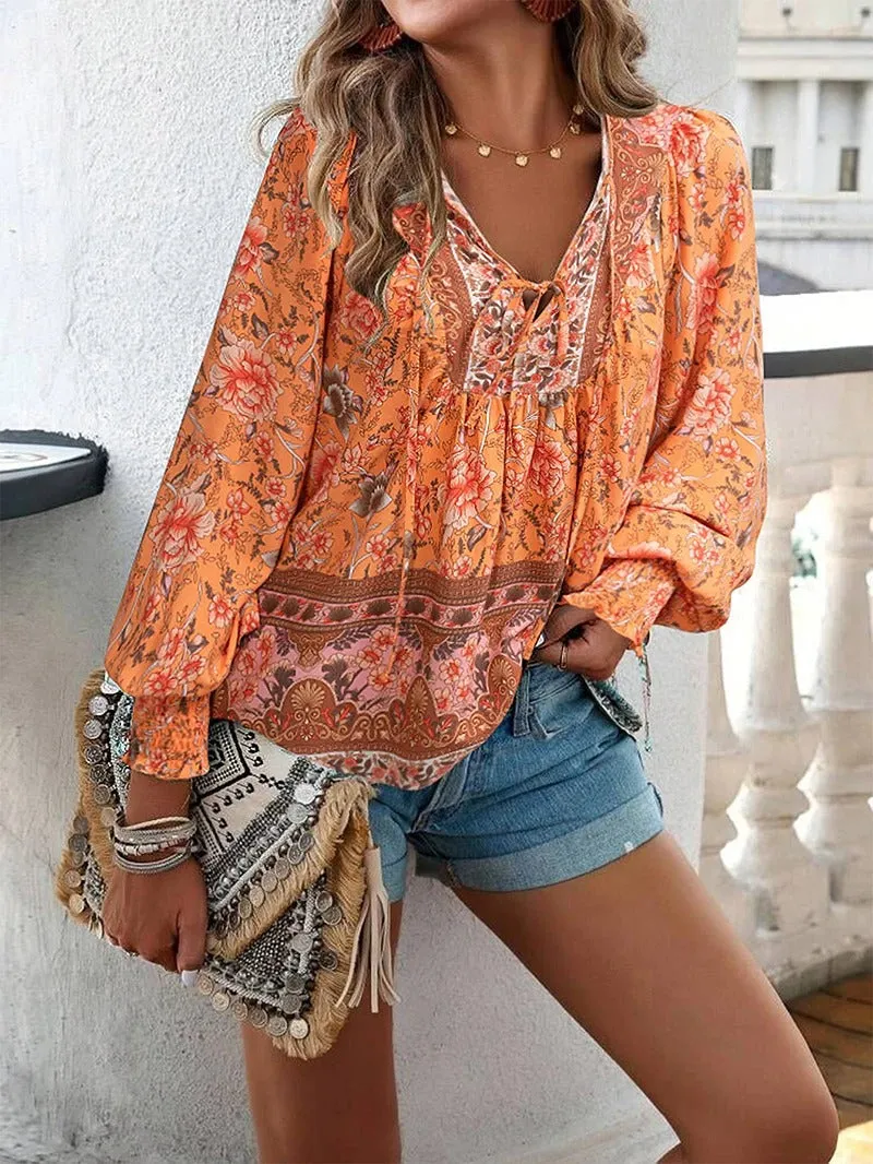 Lucía® | Elegant blouse with flowers