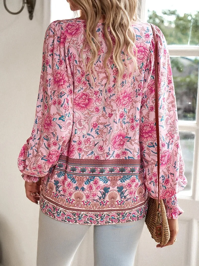 Lucía® | Elegant blouse with flowers