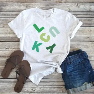 LUCKY FALLING LETTERS TEE
