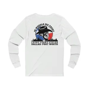 Lucky Penny Cycles DFW Skyline Long Sleeve Tee