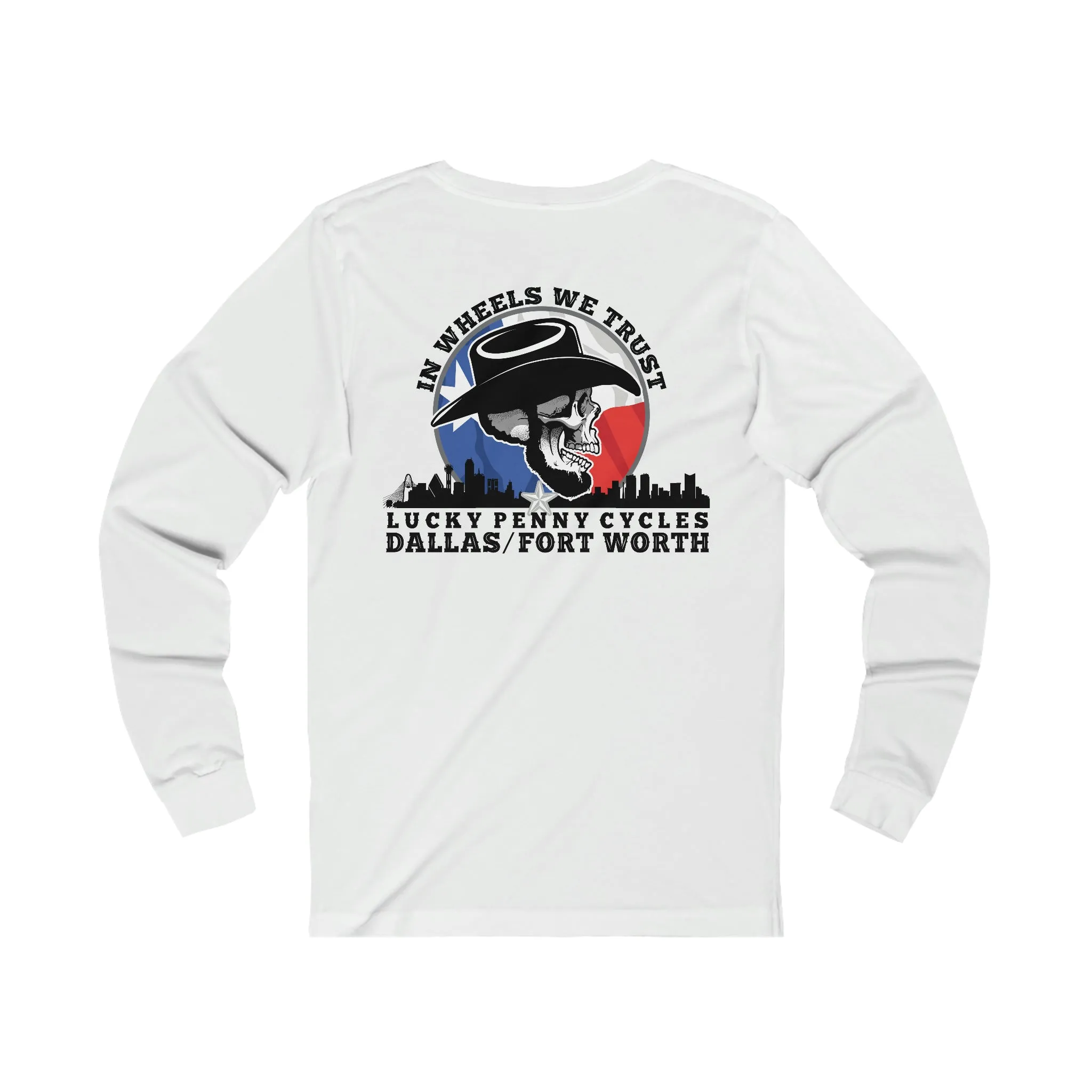 Lucky Penny Cycles DFW Skyline Long Sleeve Tee