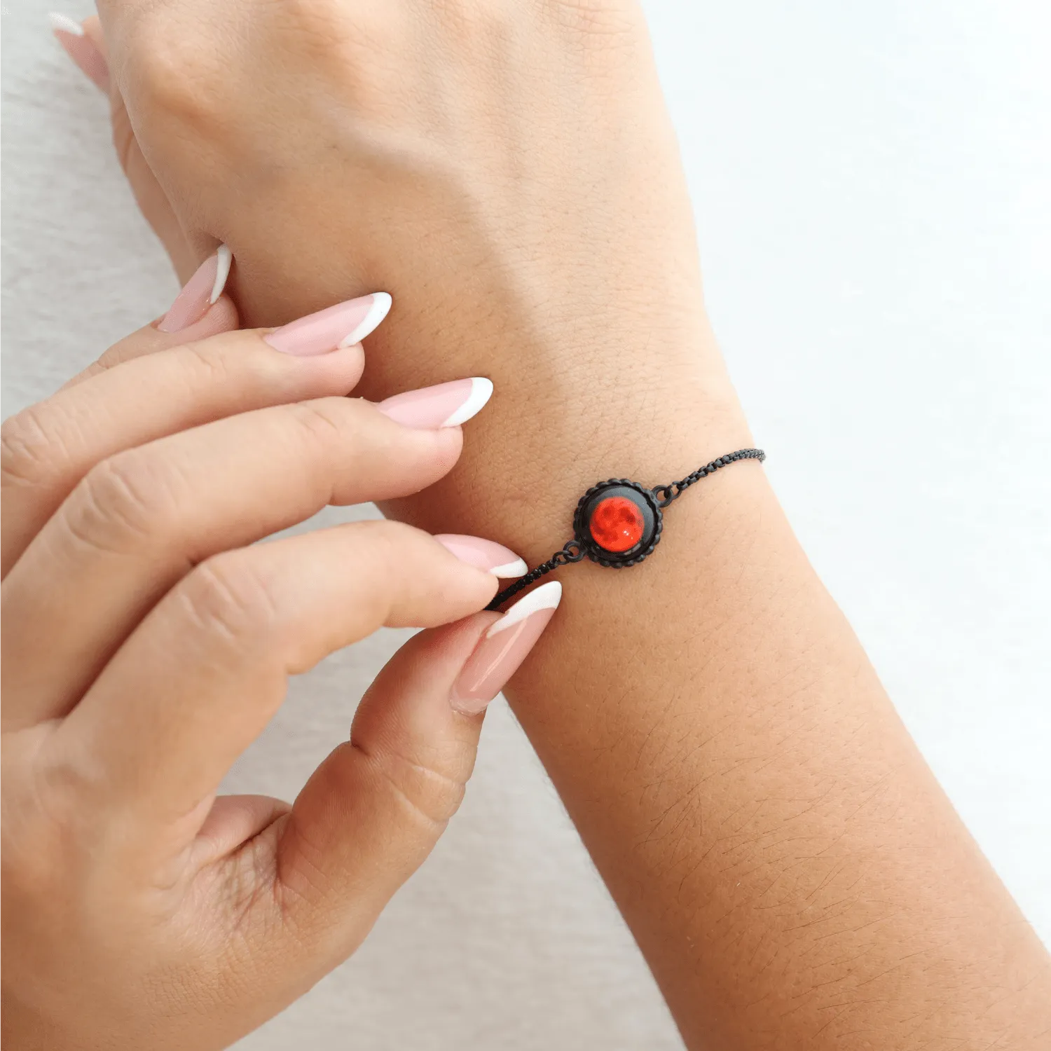 Lunar Eclipse Carina Twist Bracelet in Black Matte