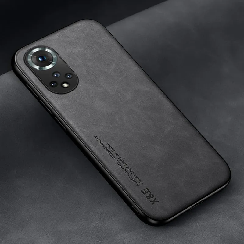 Luxury Leather Magnetic Case For Huawei