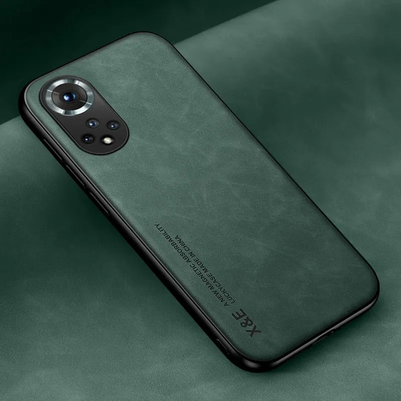 Luxury Leather Magnetic Case For Huawei