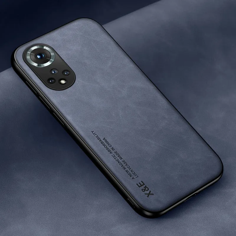 Luxury Leather Magnetic Case For Huawei
