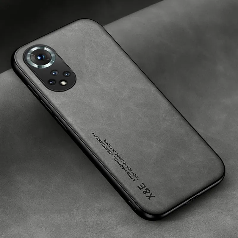 Luxury Leather Magnetic Case For Huawei