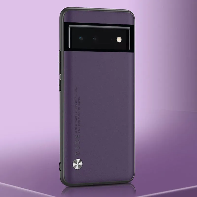 Luxury Shockproof Silicone Leather Case For Google Pixel