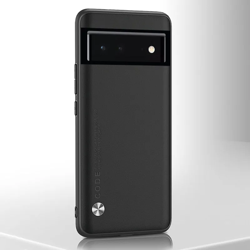 Luxury Shockproof Silicone Leather Case For Google Pixel