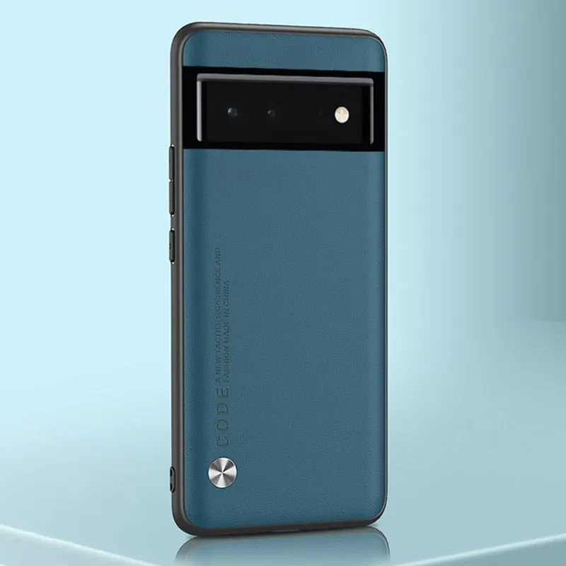 Luxury Shockproof Silicone Leather Case For Google Pixel