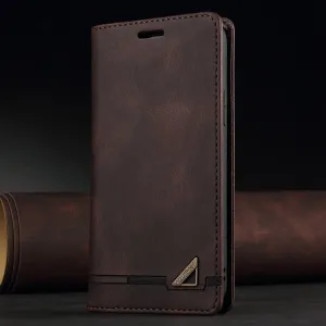 Magnetic Leather Wallet Flip Case For Huawei P Series With Card Slots