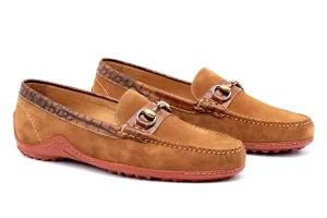 MARTIN DINGMAN BILL WATER REPELLENT SUEDE HORSE BIT - FRENCH ROAST
