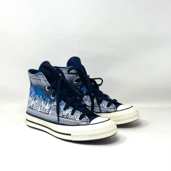 💖MEGA SALE💖Converse Chuck 70 Holiday Midnight Navy Egret Black Women  172135C