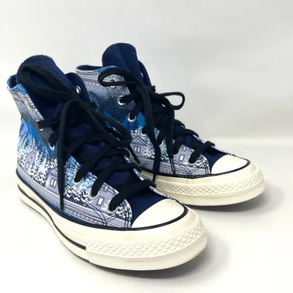 💖MEGA SALE💖Converse Chuck 70 Holiday Midnight Navy Egret Black Women  172135C