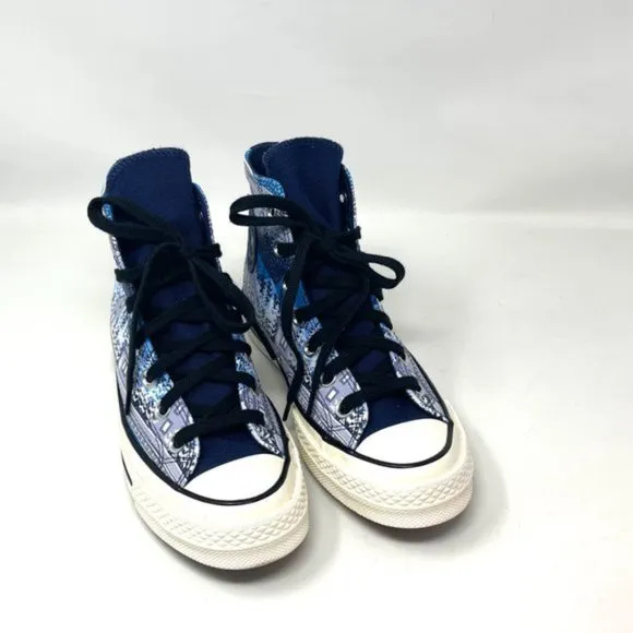 💖MEGA SALE💖Converse Chuck 70 Holiday Midnight Navy Egret Black Women  172135C