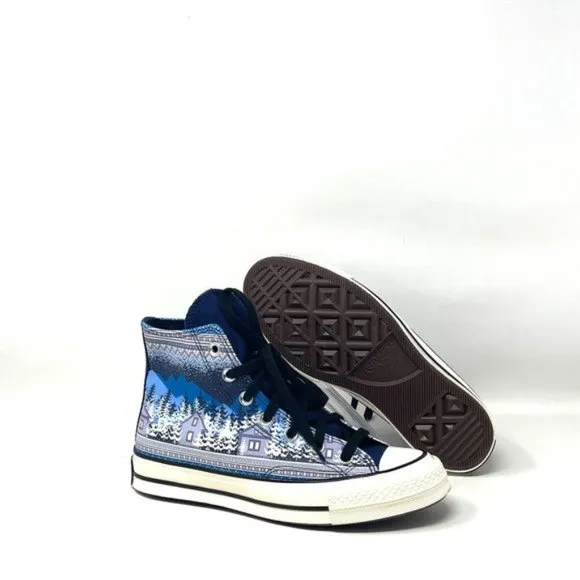 💖MEGA SALE💖Converse Chuck 70 Holiday Midnight Navy Egret Black Women  172135C