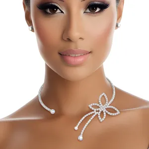 Memory Wire Choker Butterfly Set