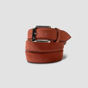 Men's Belt Suede Rust
