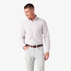 Men's Mizzen   Main | Monaco Trim Long Sleeve | Rose Triple Plaid