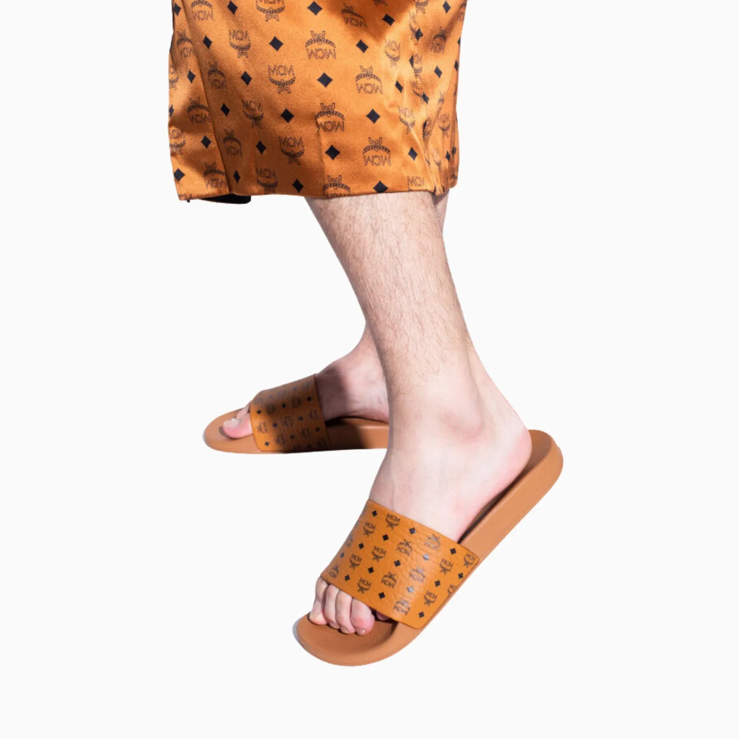 Men's Monogram Print Slide