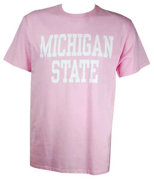 Michigan State University Spartans Block Design T-Shirt (Assorted Colors)