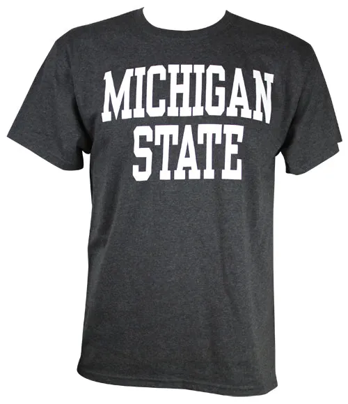 Michigan State University Spartans Block Design T-Shirt (Assorted Colors)