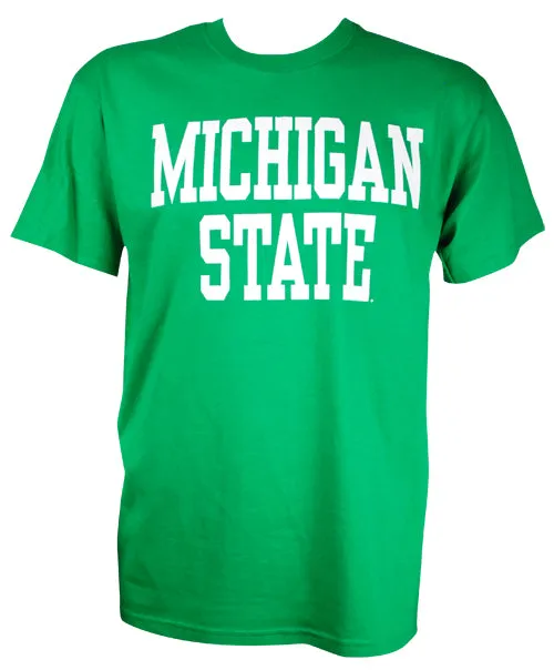 Michigan State University Spartans Block Design T-Shirt (Assorted Colors)