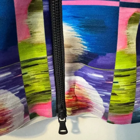 Milly Multicolored Cubist Print Pencil Skirt Women's Size 2