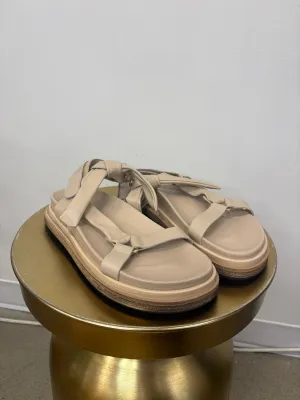 MISFIT ITEM - The Tied Together Sandal by Aloha's - Stone   Beige // Size 40 (US 9)