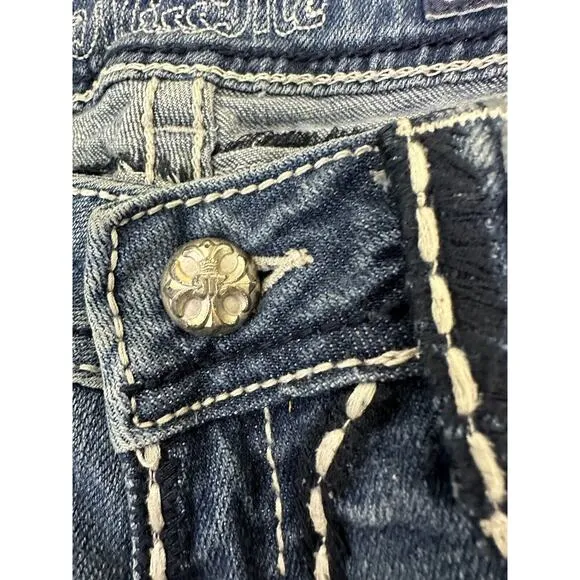 Miss Me Cutoff Jean Shorts Women's‎ Size 31 Rhinestone JPS501416R