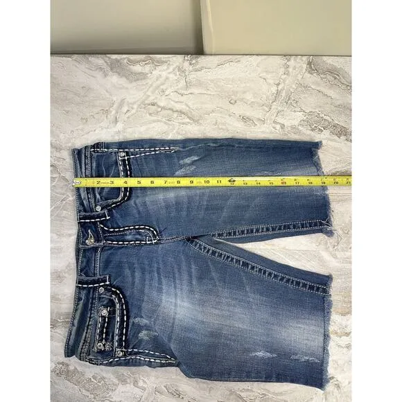 Miss Me Cutoff Jean Shorts Women's‎ Size 31 Rhinestone JPS501416R
