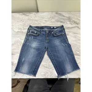 Miss Me Cutoff Jean Shorts Women's‎ Size 31 Rhinestone JPS501416R