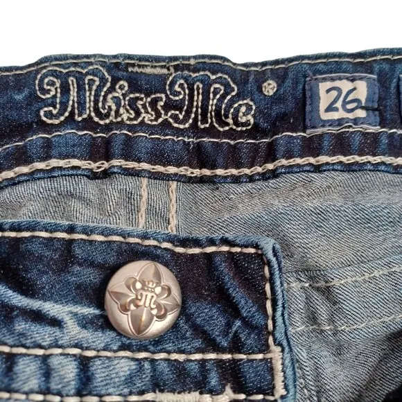Miss Me Standard Rhinestone &amp; Sequin Shorts Women's Size 26