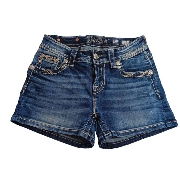 Miss Me Standard Rhinestone &amp; Sequin Shorts Women's Size 26
