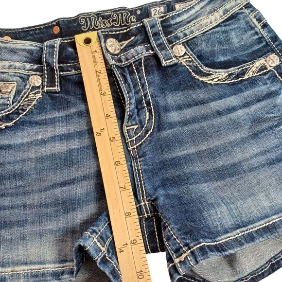 Miss Me Standard Rhinestone &amp; Sequin Shorts Women's Size 26