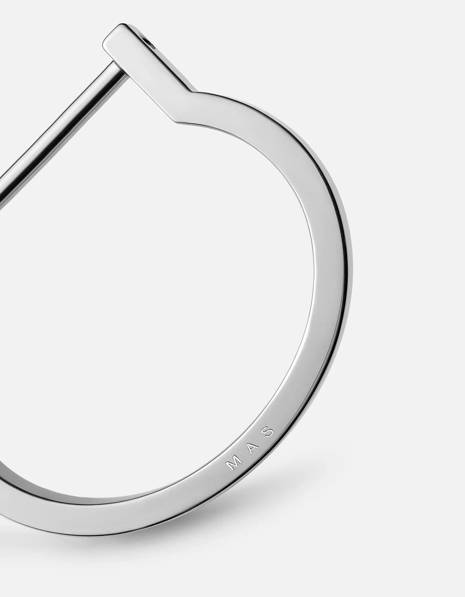 Modern Screw Cuff, Sterling Silver