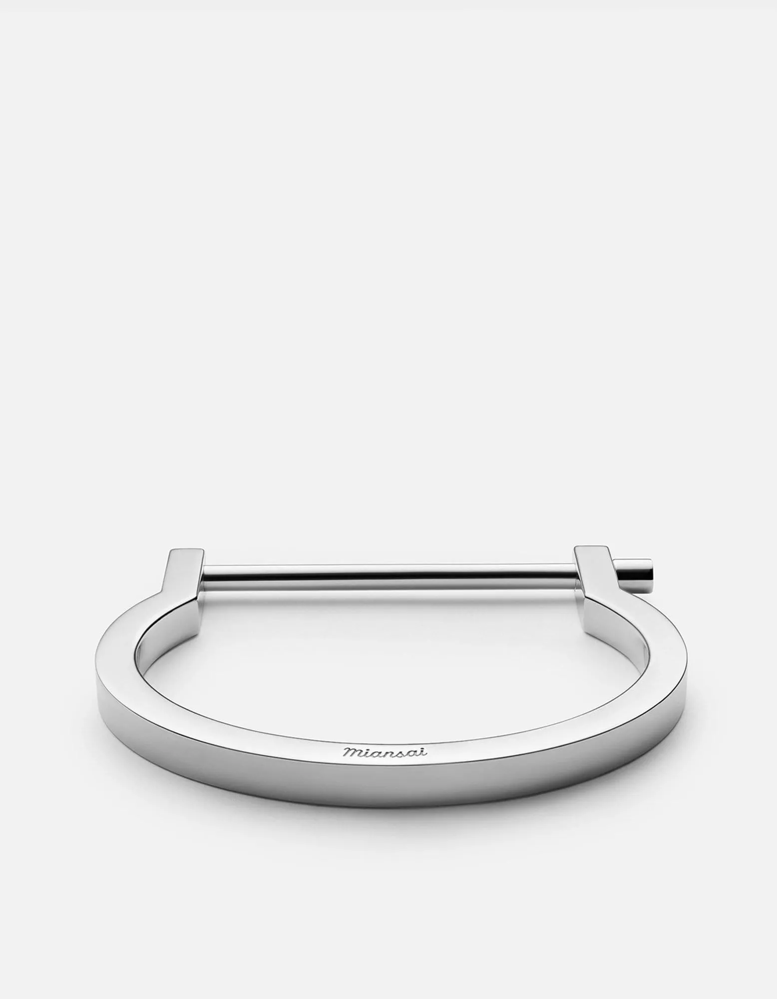 Modern Screw Cuff, Sterling Silver