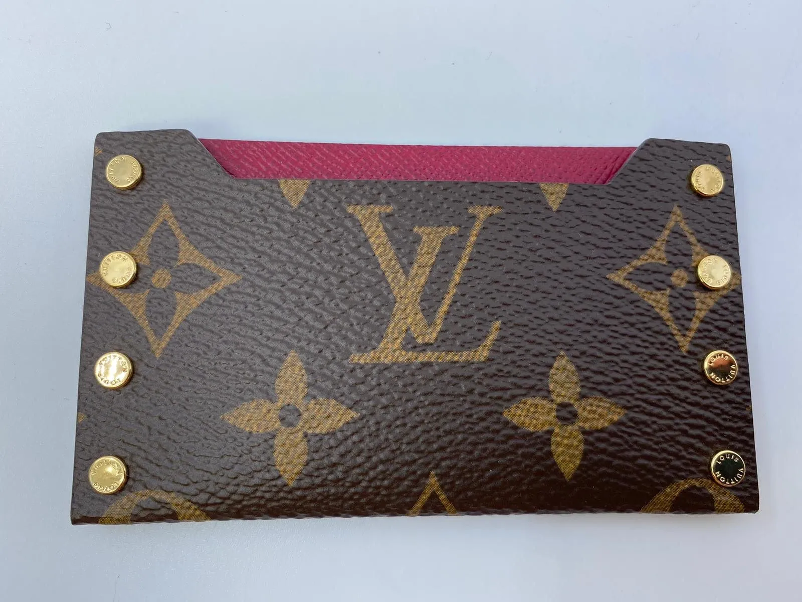 Monogram Mirror Case Fuchsia