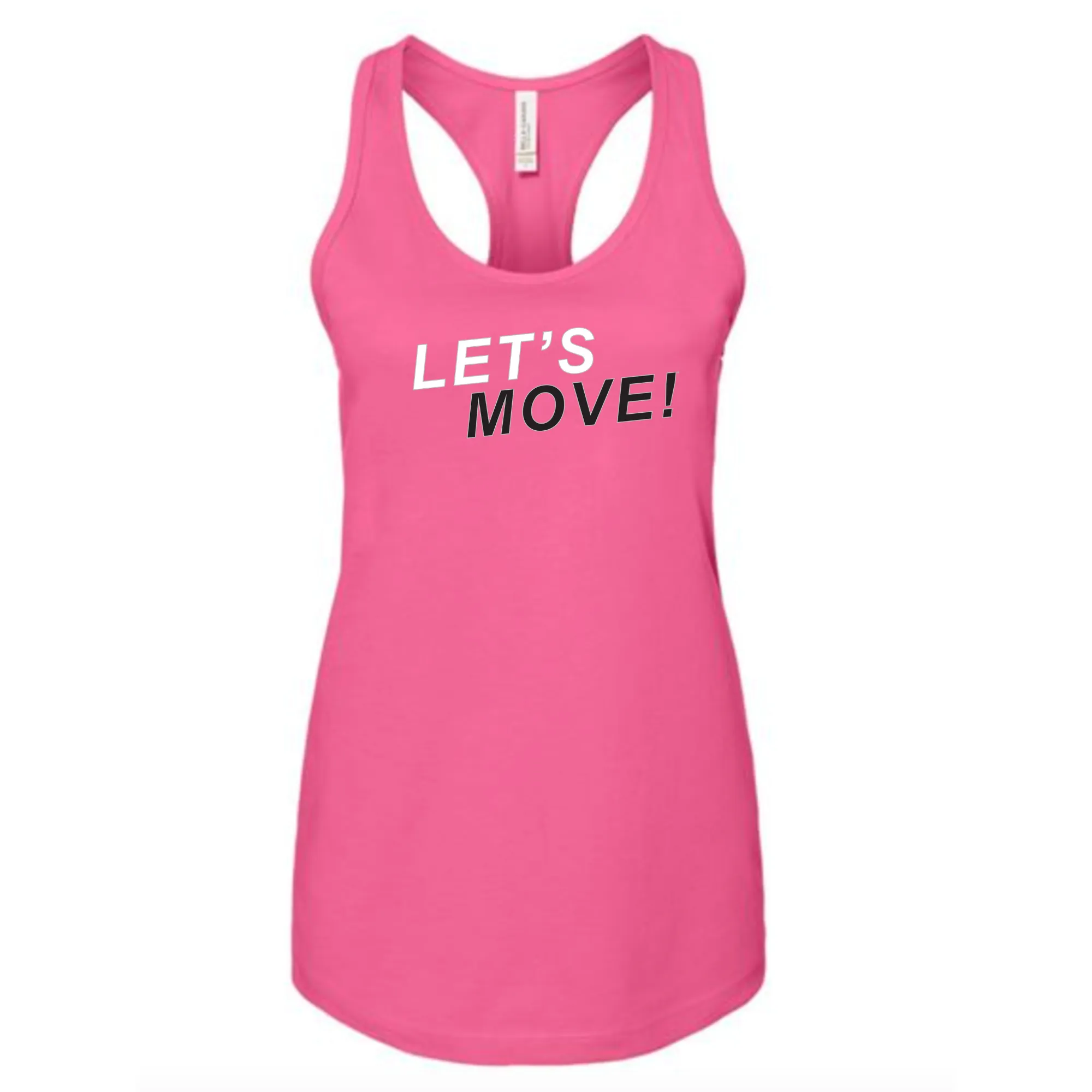 MOSSA Bella   Canvas Pink Racerback Tank