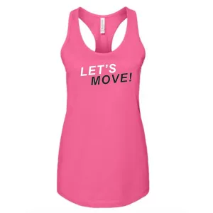 MOSSA Bella   Canvas Pink Racerback Tank