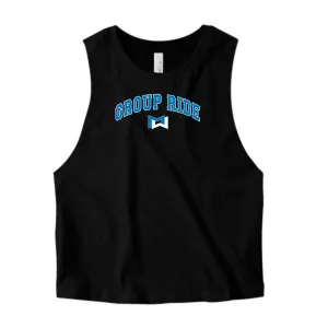 MOSSA Bella   Canvas Women's Cropped Tank - Ride Collegiate Logo