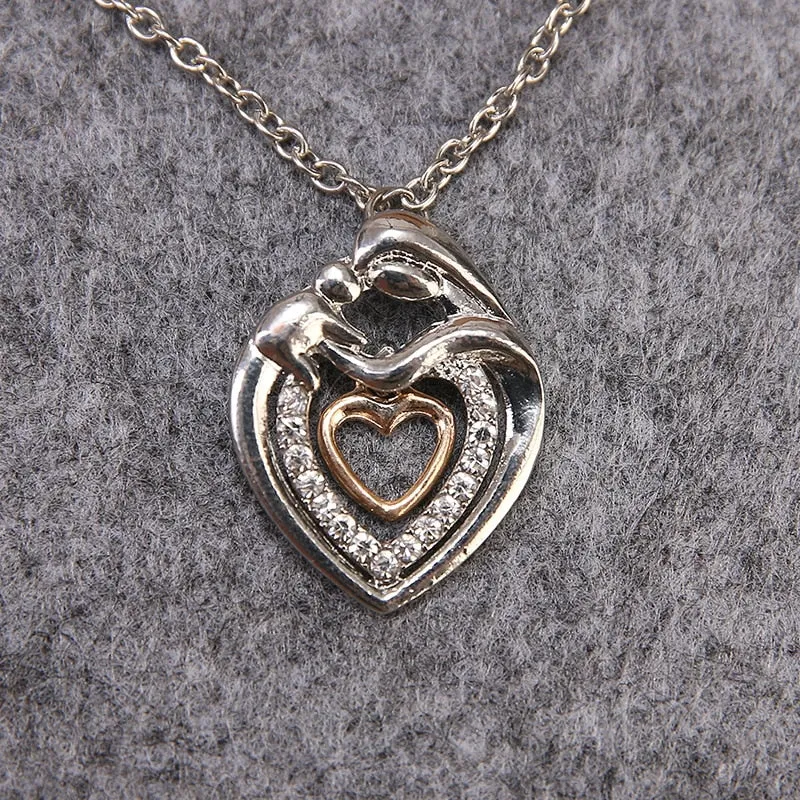 Mother and Child Pendant Necklace