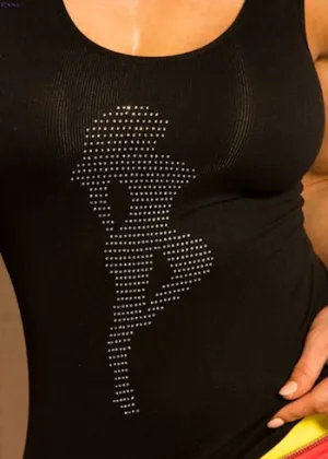 Muscles-R-Sexy Rhinestones Fitness Raceback Tank Feel Sexy