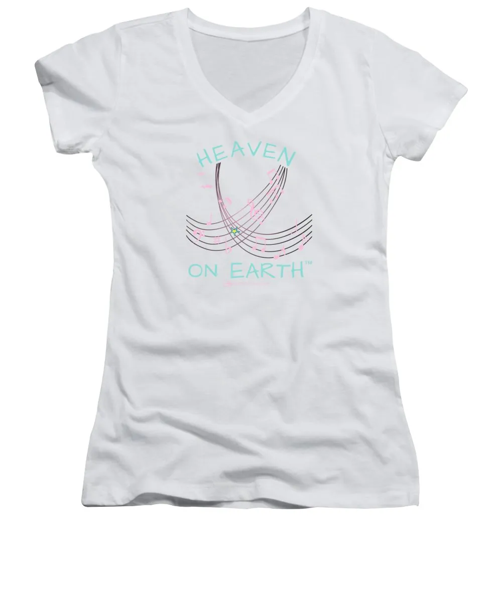Music Heaven On Earth - Women's V-Neck
