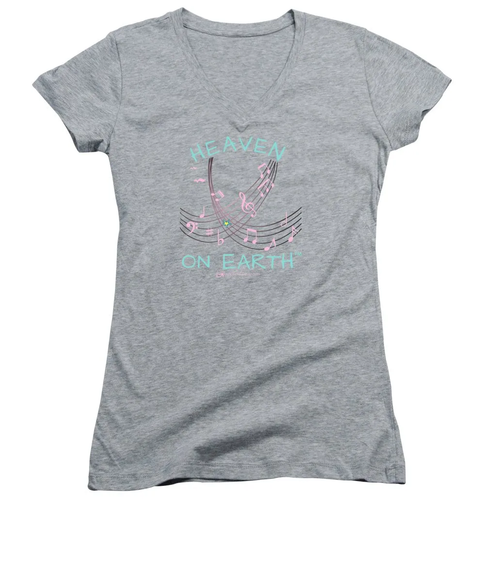 Music Heaven On Earth - Women's V-Neck