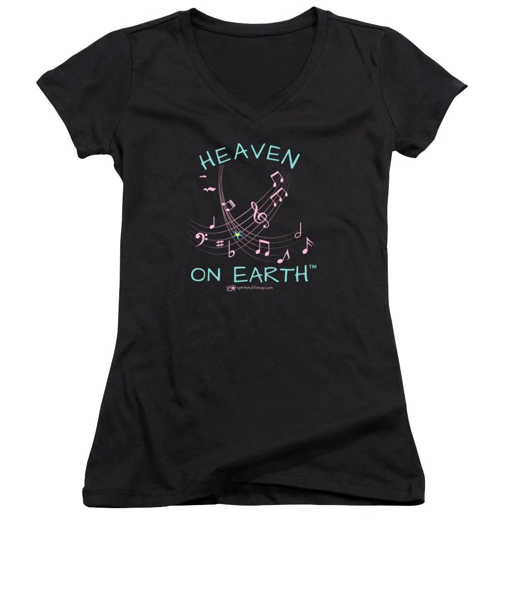 Music Heaven On Earth - Women's V-Neck