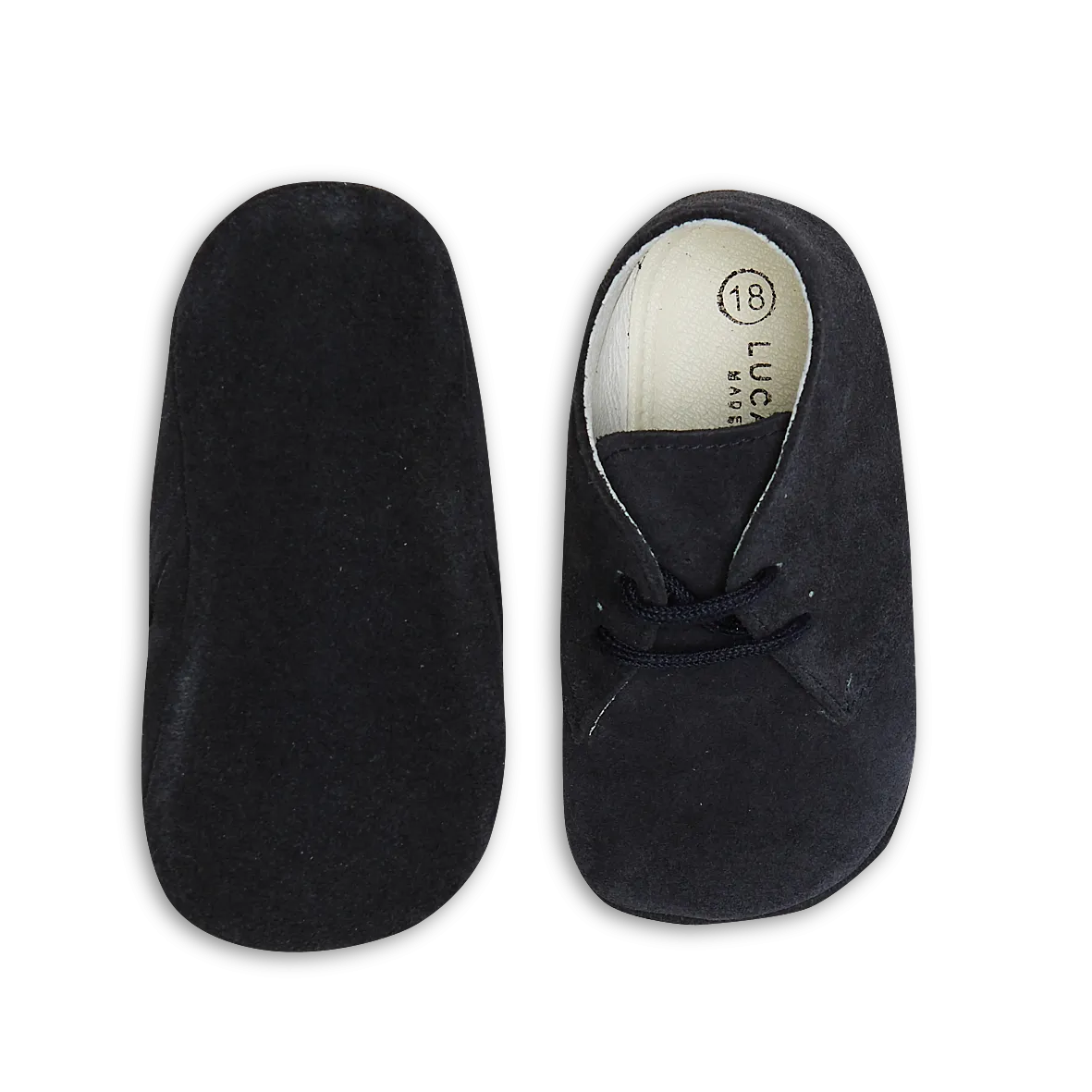 NAVY BLUE SUEDE PRAM BOOTIES