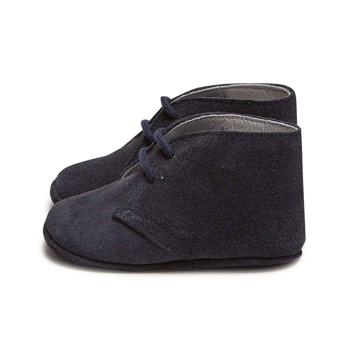 NAVY BLUE SUEDE PRAM BOOTIES