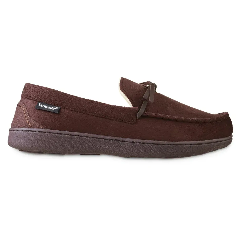 New with tags! Isotoner Men's Microsuede Nigel Moccasin Slippers with cooling gel in dark chocolate! Sz XXL 13-14! Retails $54 