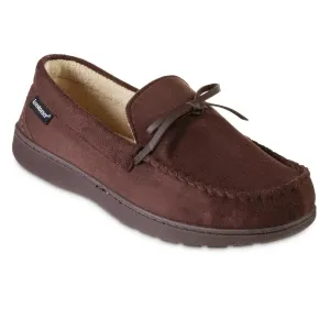 New with tags! Isotoner Men's Microsuede Nigel Moccasin Slippers with cooling gel in dark chocolate! Sz XXL 13-14! Retails $54 